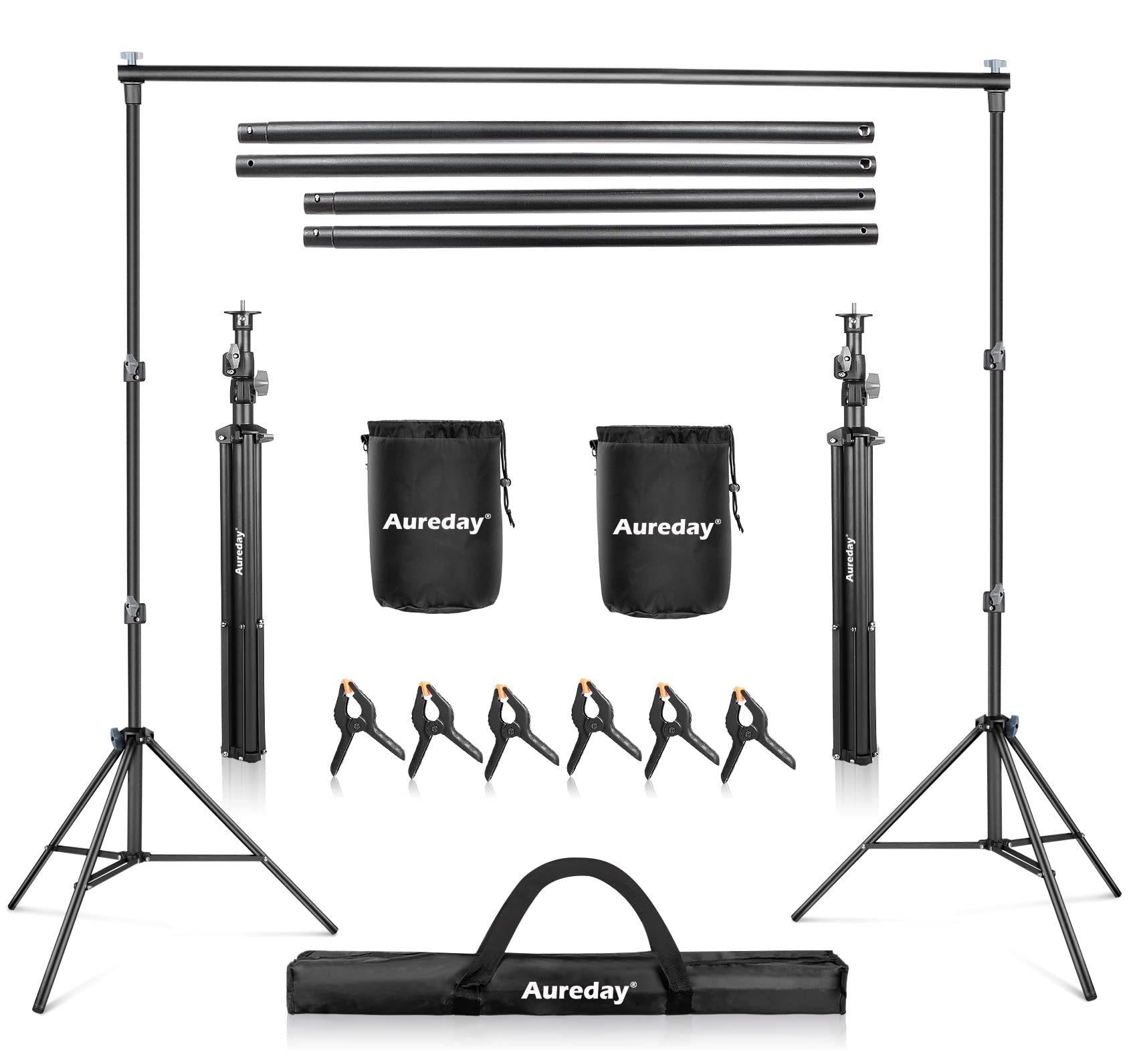 7x10Ft Adjustable Photo Backdrop Stand Kit